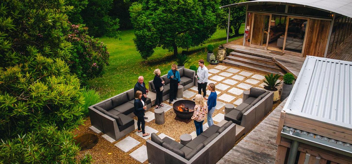 People, Outdoors, Nature, Fire, Lodge, Chairs,