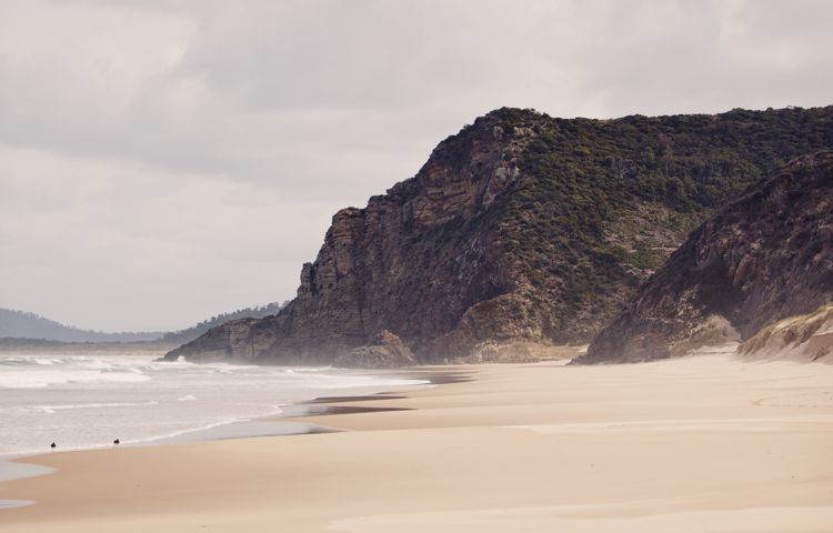 Bruny Island Heros beach headland