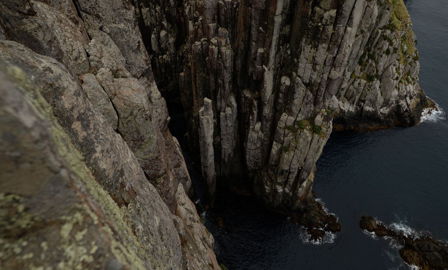 Three Capes vertical sea cliffs