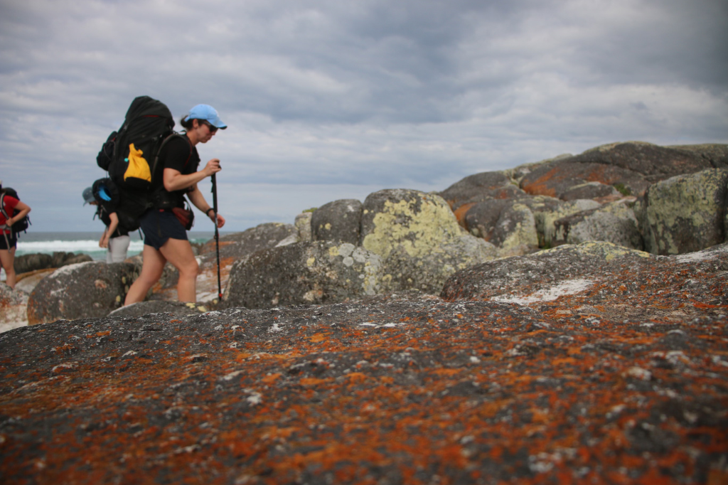Brooke Hepburn walking the Bay of Fires