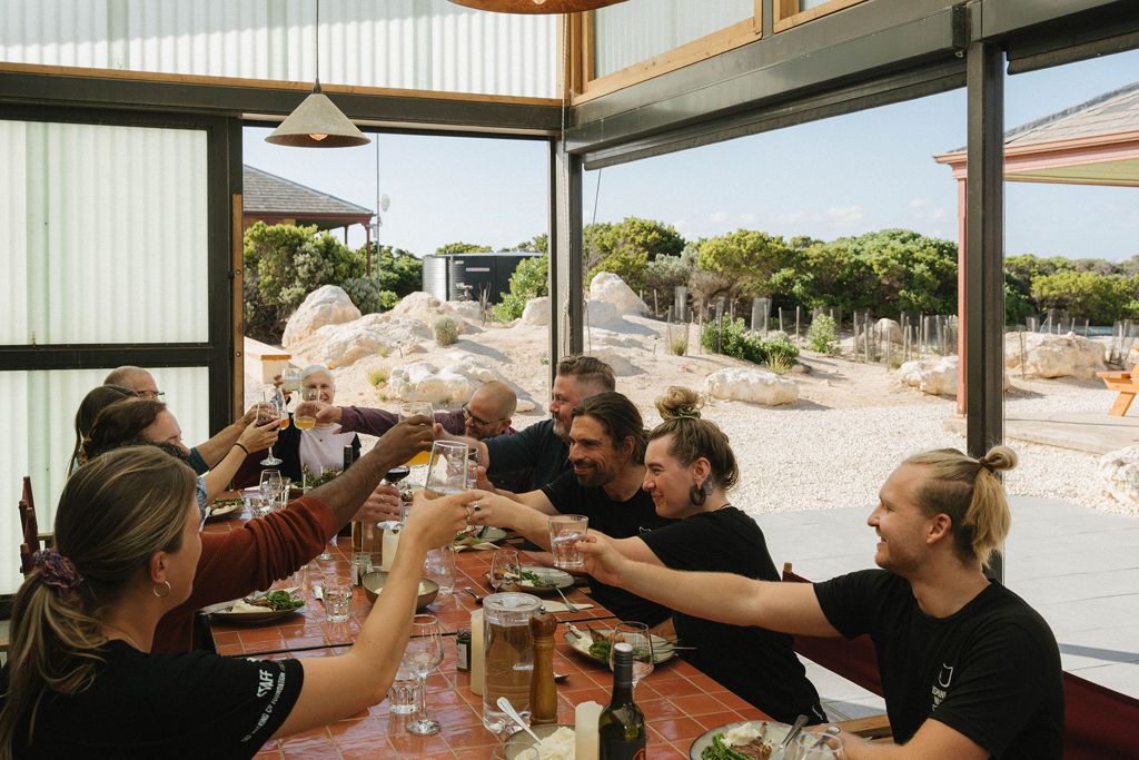 Dining at Cape du Couedic Lighthouse Keeper's Cottages