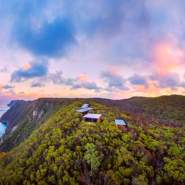 Sunset At Cape Pillar Lodge_Three Capes Lodge Walk_Credit_Luke Tscharke 